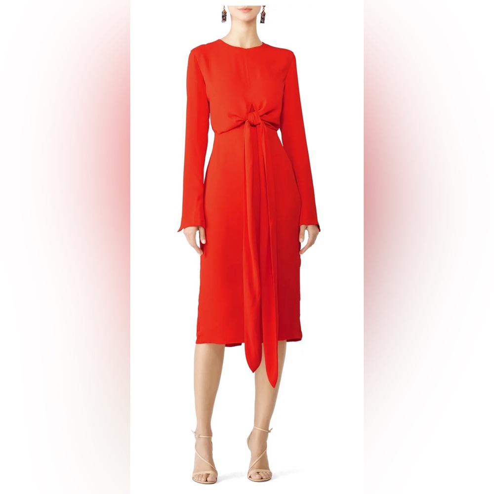 Fame and Partners Peridot dress / orange open back dress / cocktail wedding